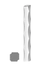 Tyč čtvercová plná 25 x 25 x 6000 mm, černá S235, zdobená