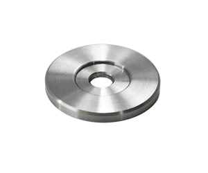 Platňa na bočné kotvenie stĺpu ø 42 mm, brúsená AISI 304 - slide 0