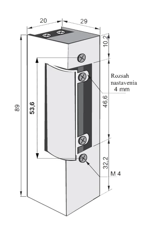 Elektrozámok 12 - 24 V AC/DC obojstranný - slide 1