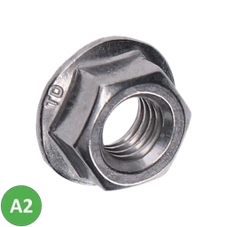 Nerezové matice s prírubou, M5-M12