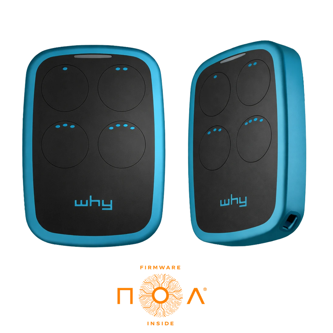 Vysielač Evo2 NOA 4-kanál, 433/868 MHz, modrý