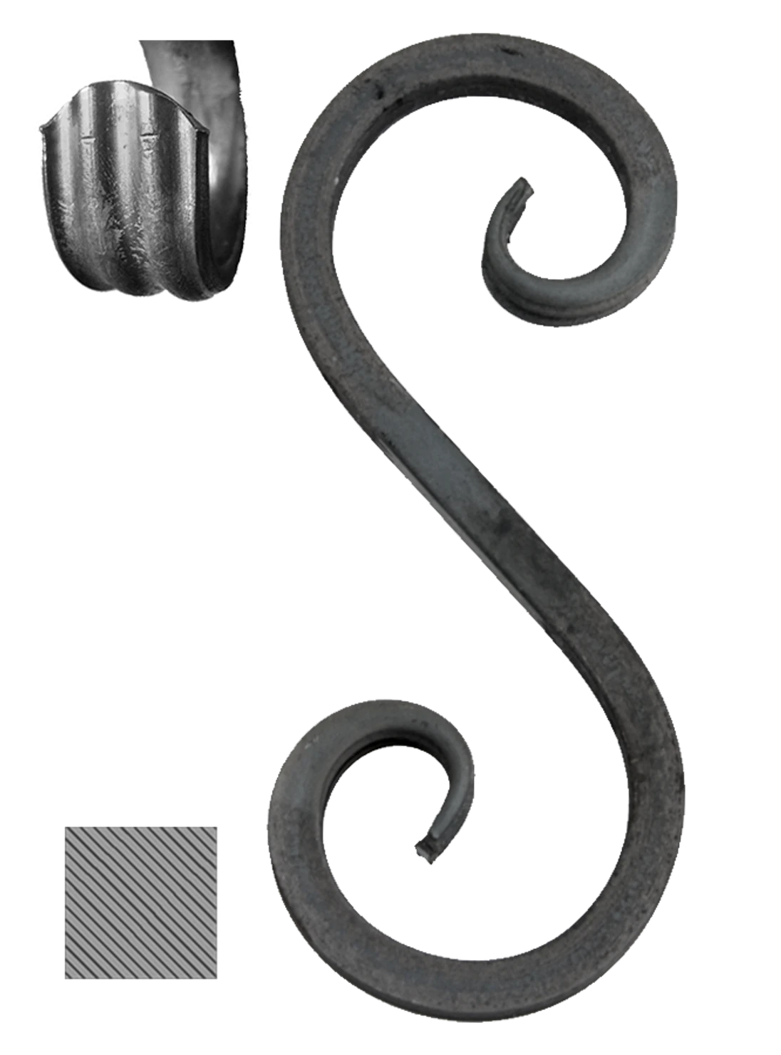 Esko 12 x 12 mm, 230 x 80 mm, hladké