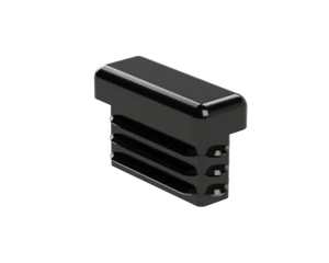 Krytka plastová 10 x 25 mm, čierna - slide 1