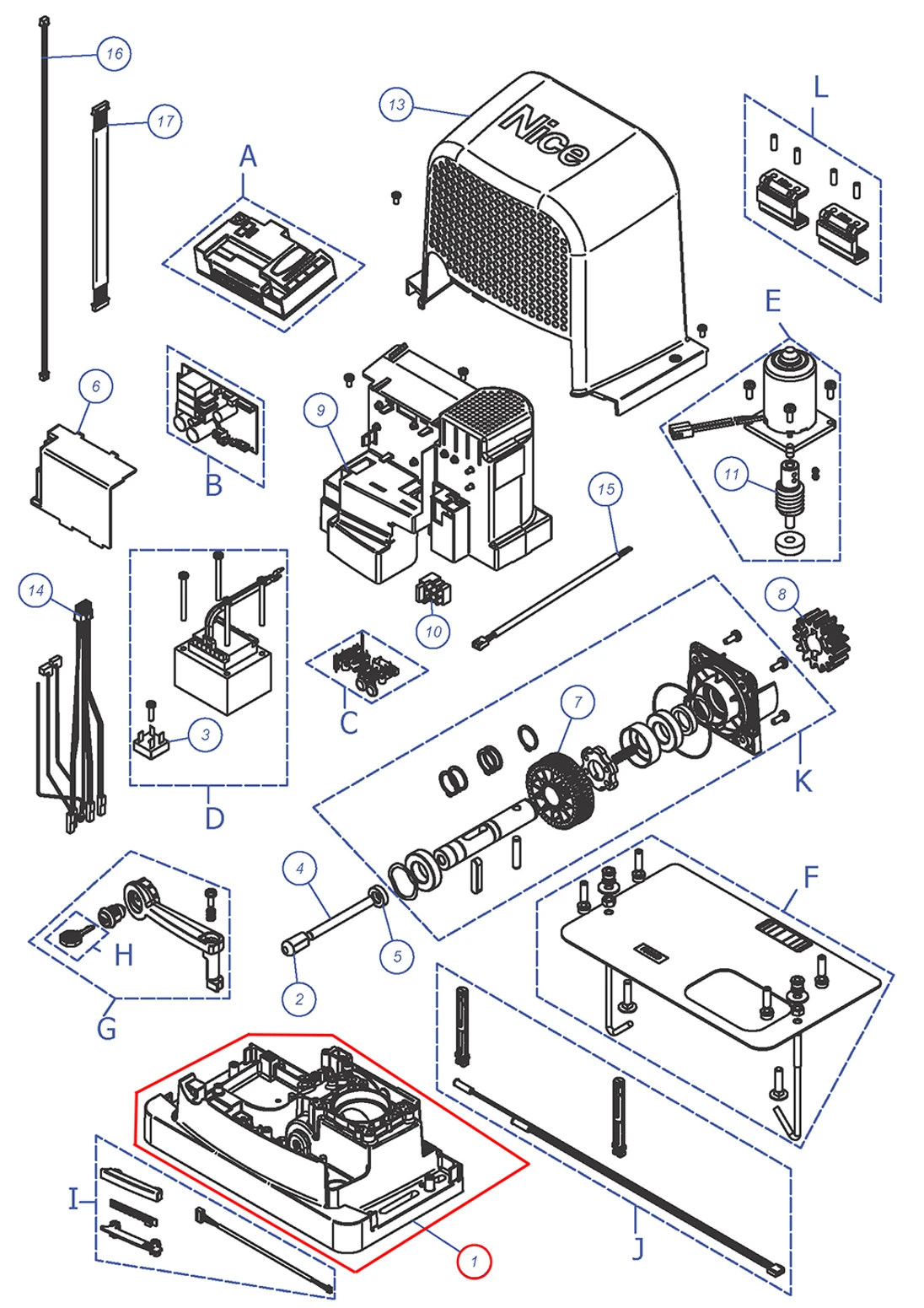 PD2128A3004 Základňa lakovaná RBS400, RBS600, RBS600HS