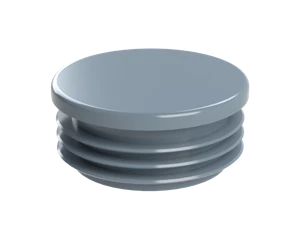 Vnútorná krytka guľatá ø 50 mm, plastová, sivá - slide 1