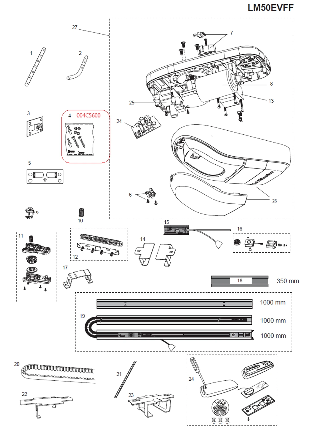 004C5600 montážny spojovací materiál