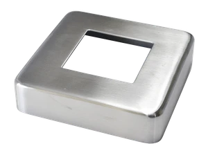 Kryt příruby 96 x 96 mm, broušená nerez AISI 304 - slide 0