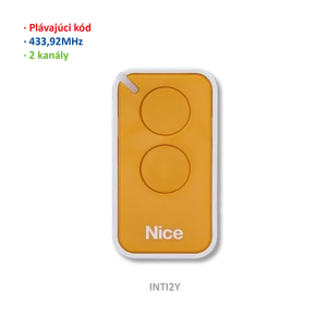 Vysielač ERA 2-kanálový, 433 MHz, plávajúci kód, žltý - slide 1