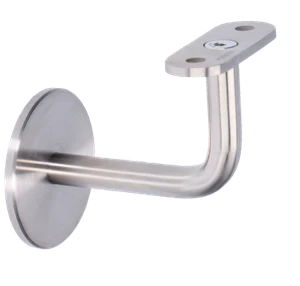 Držiak madla 40 x 40 mm na stenu, brúsená nerez AISI 304 - slide 0