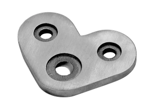 Nadpojovací deska plochá (úhel 90°), broušená nerez AISI 304 - slide 0