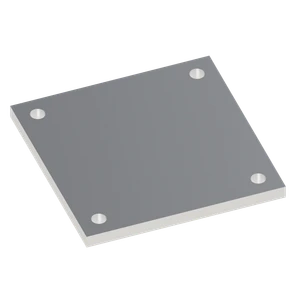 AL pätka, 150 x 150 x 10 mm, bez povrchovej úpravy - slide 0