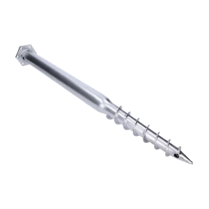 Zemný vrut, pätka s prírubou, 120 x 120 mm, zinkový náter - slide 2