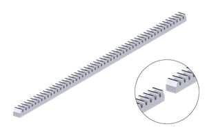 Hrebeň kov 30 x 30 x 1000 mm, M6, max do 5000 kg - slide 0