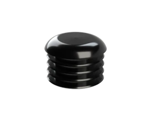 Vnútorná krytka guľatá ø 28 mm, plastová, čierna - slide 1