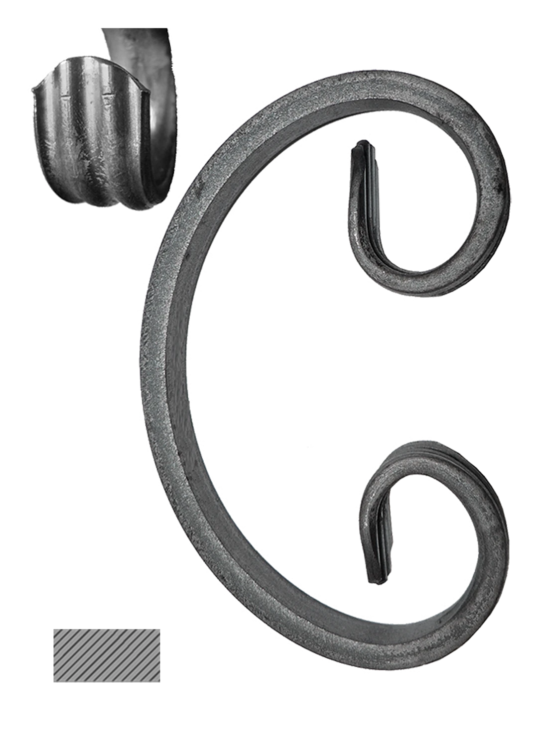 Céčko 90 x 65 mm, 14 x 6 mm