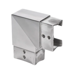 Přechod koleno 90°, lepený spoj, broušená nerez AISI 304 - slide 0