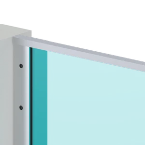 Madlo 60x40mm, L-2500mm pro sklo 8-17.5mm, broušený povrch - slide 7