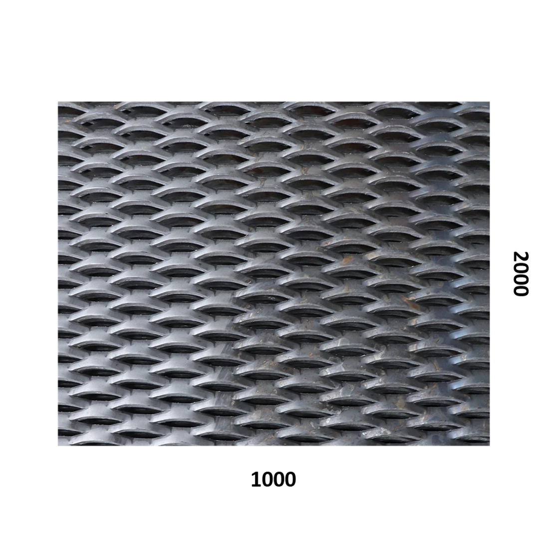 Tahokov Fe šestihranné oko: 47x13mm, můstek: 5mm (1000x2000x3mm)