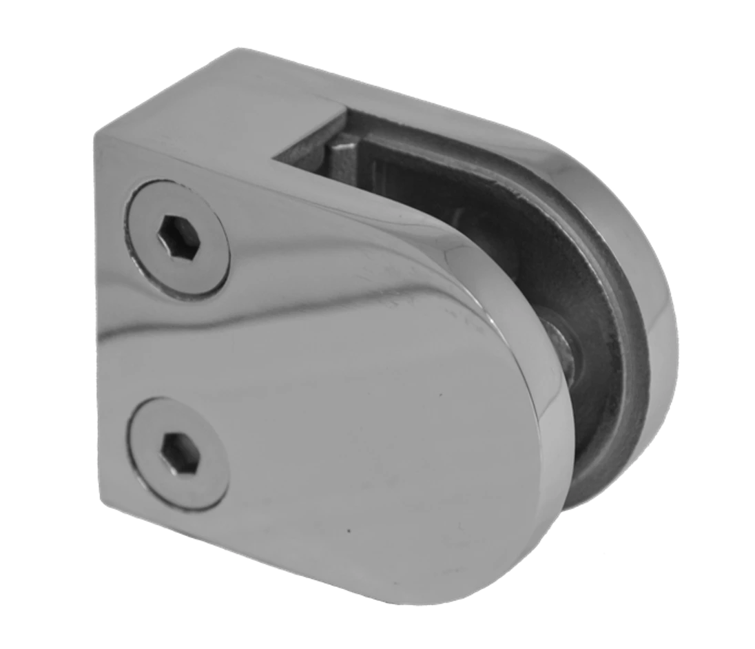 Svorka plochá, sklo 6–10,76 mm, leštěná nerez AISI 304