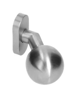 Koule s oválnou rozetou, pevná, broušená nerez AISI304