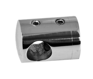 Držák tyče ø 12 mm, plochý, leštěná nerez AISI 304 - slide 0