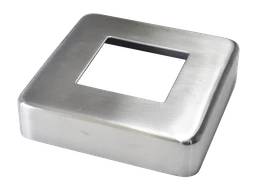 Kryt příruby 96 x 96 mm, broušená nerez AISI 304