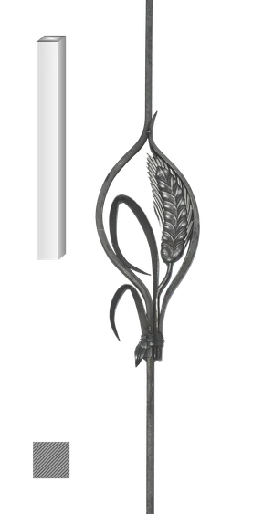 DOPREDAJ tyč 12 x 12 mm, 950 x 195 mm s obilným klasom - slide 0