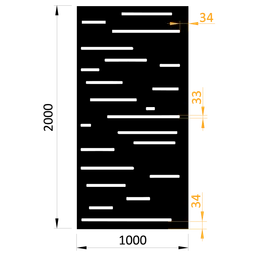 Plech, vzor 8211, 1000x2000x2,0mm, bez povrchové úpravy