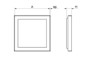 Strieška plechová plochá, pozink, 100 x 100 x 1,5 mm - slide 3
