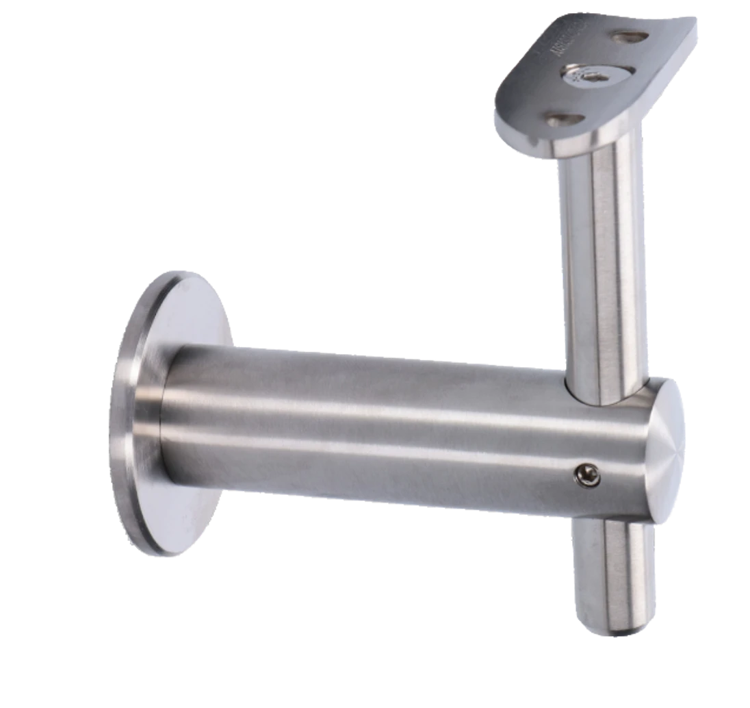 Držiak madla ø 42,4 mm na stenu, brúsená nerez AISI 304