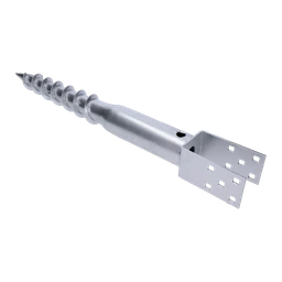 Zemní vrut, patka U, 120 x 70 mm, zinková barva