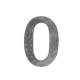 Číslo domové 0, 120 x 80 x 3 mm, zdobené, bez úpravy