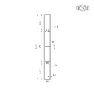 Poškodený profil 160x16mm, L-6000mm, bez povrchovej úpravy - slide 3