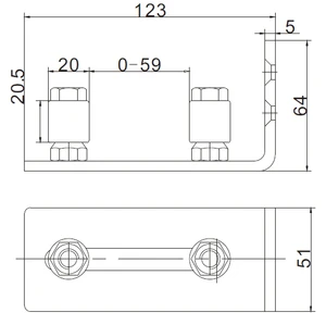 Spodné vodiace valčeky pre SPD systém, pozink + RAL 9005 - slide 1