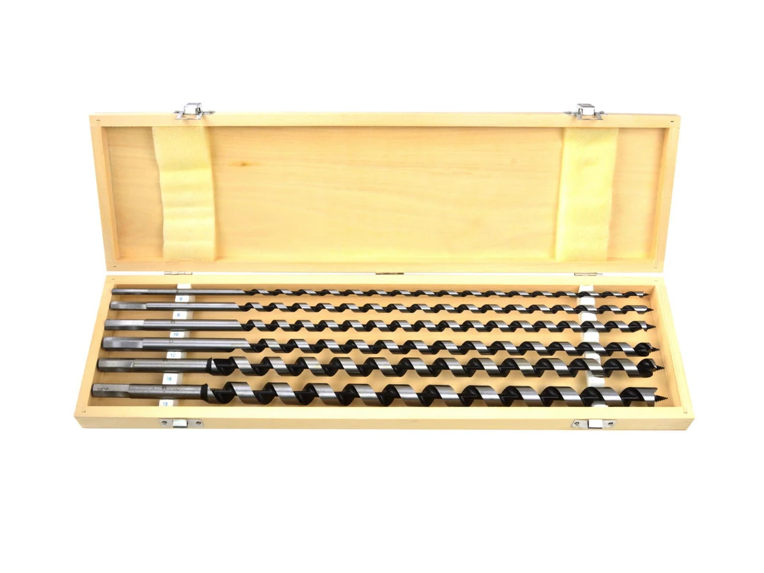 Sada šroubovicových vrtáků 6dílná, se šestihrannou stopkou