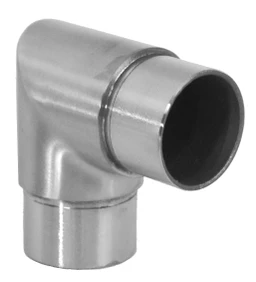 Spojka 90° na trubku ø 42,4 mm, brúsená nerez AISI 316
