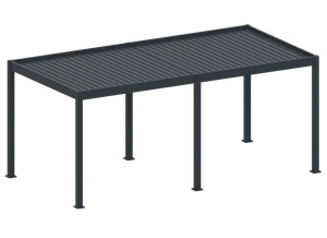 Bioklimatická pergola, hliníková 3 x 6 m, samostatne stojaca - slide 1