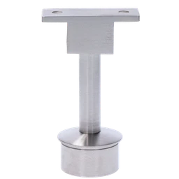 Držiak LED madla pevný, lepený spoj, brúsená nerez AISI 304