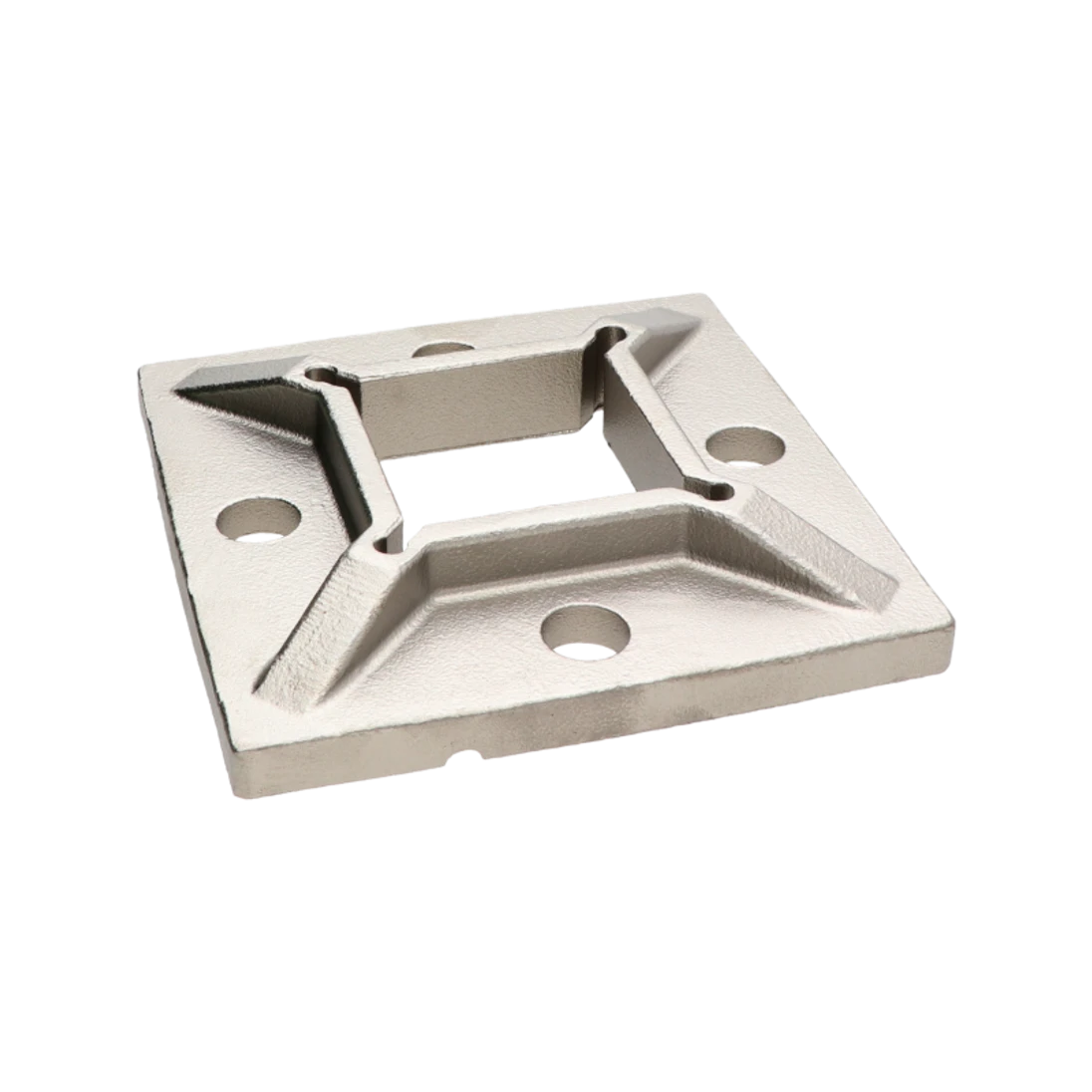 Príruba spodná, na profil 40 x 40 mm, AISI 304