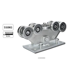 Vozík MEDIO do 550 kg, pevný, profil 98 x 98 mm - slide 1