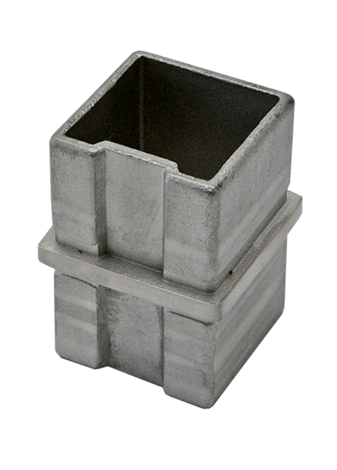 Spojka napájacia na tyč 40 x 40, brúsená nerez AISI304