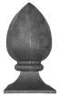 Šiška H = 180 mm, podstavec 98 x 98 mm, dutá
