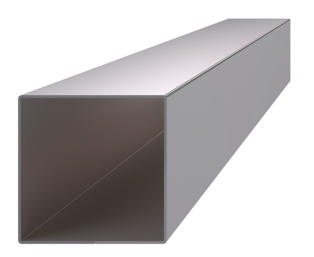 Profil 80 x 80 x 2 x 6000 mm, brúsená nerez AISI 304