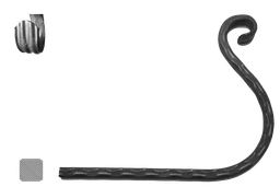 Prvok na kvetináč 200 x 250 mm, valcovaný, základné rozkutie