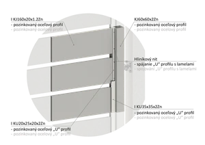Uzavretý profil 100 x 20 x 1,2 x 3000 mm, pozink, hladký - slide 1
