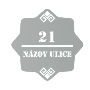 Domové číslo, vzor 004, bez povrchovej úpravy - slide 1