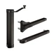Hydraulický zatvárač, pre krídlo do 75 kg / 1,1 m, RAL 9005