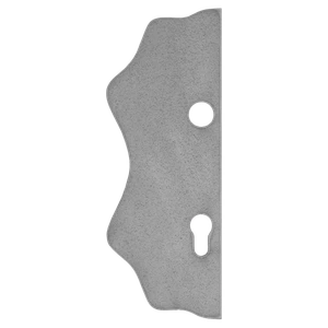 Štít 250x95x3mm s otvory, rozteč 90mm, otvor pro kliku ø 19,5mm, hladký, pro zámek ZM90/80 - slide 0
