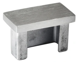 Ukončenie na jokel 40 x 20 mm, brúsená nerez AISI 304