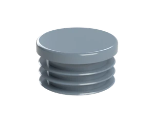 Vnútorná krytka guľatá ø 40 mm, plastová, sivá - slide 1